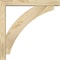 Ekena Millwork Thorton Block Rough Sawn Bracket w/ Offset Brace, Douglas Fir, 4"W x 22"D x 22"H BKT0402X22X22THR05RDF - alternate 3